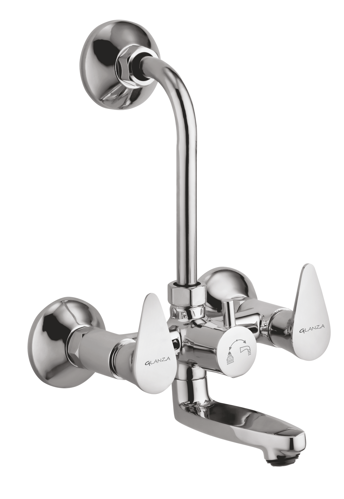 AR-24 Wall Mixer Telephonic with L-Bend | Glanza Arrow Collection