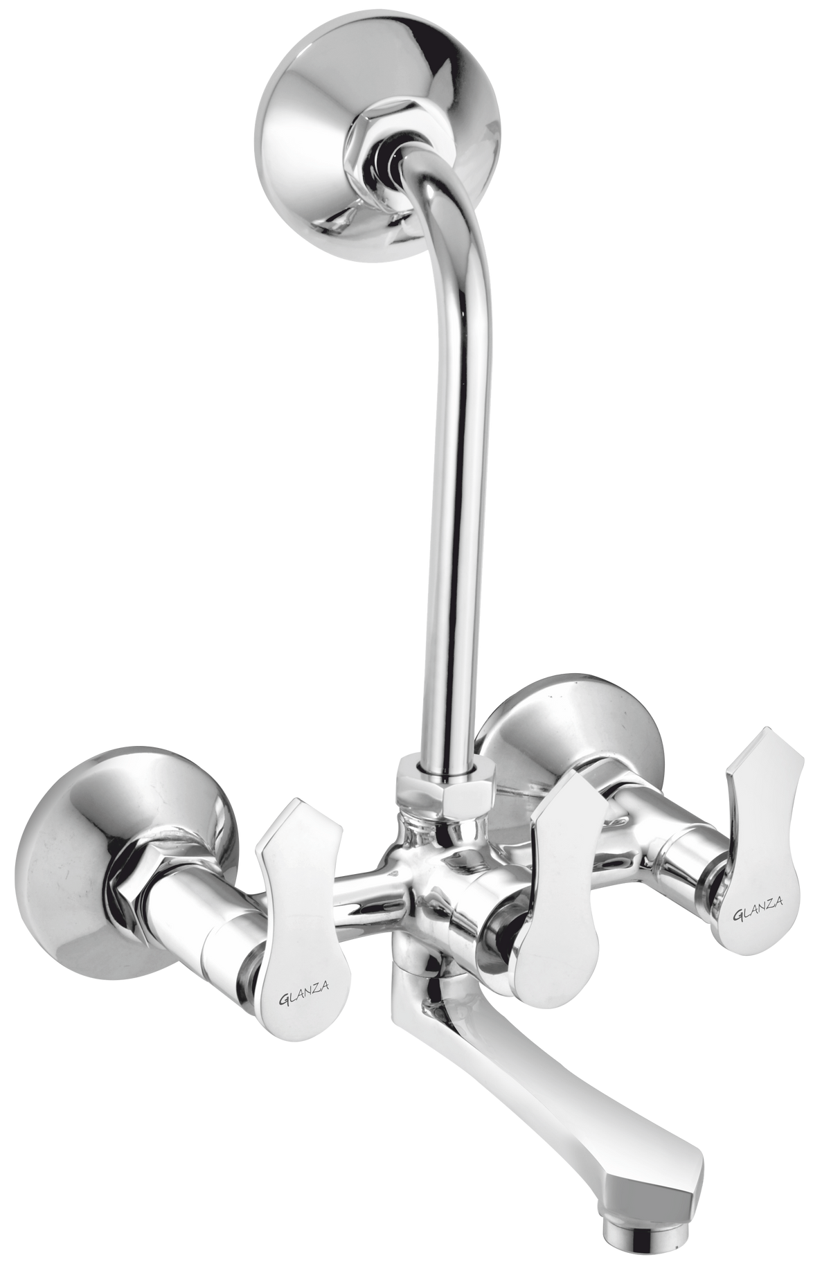 Wall Mixer Telephonic with L-Bend – LF-24 | Glanza Leaf Collection