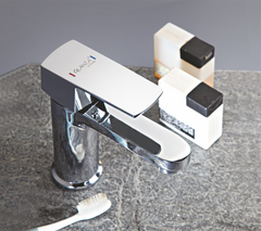 Single Lever Basin Mixer – CU-27 | Glanza Cubix Collection