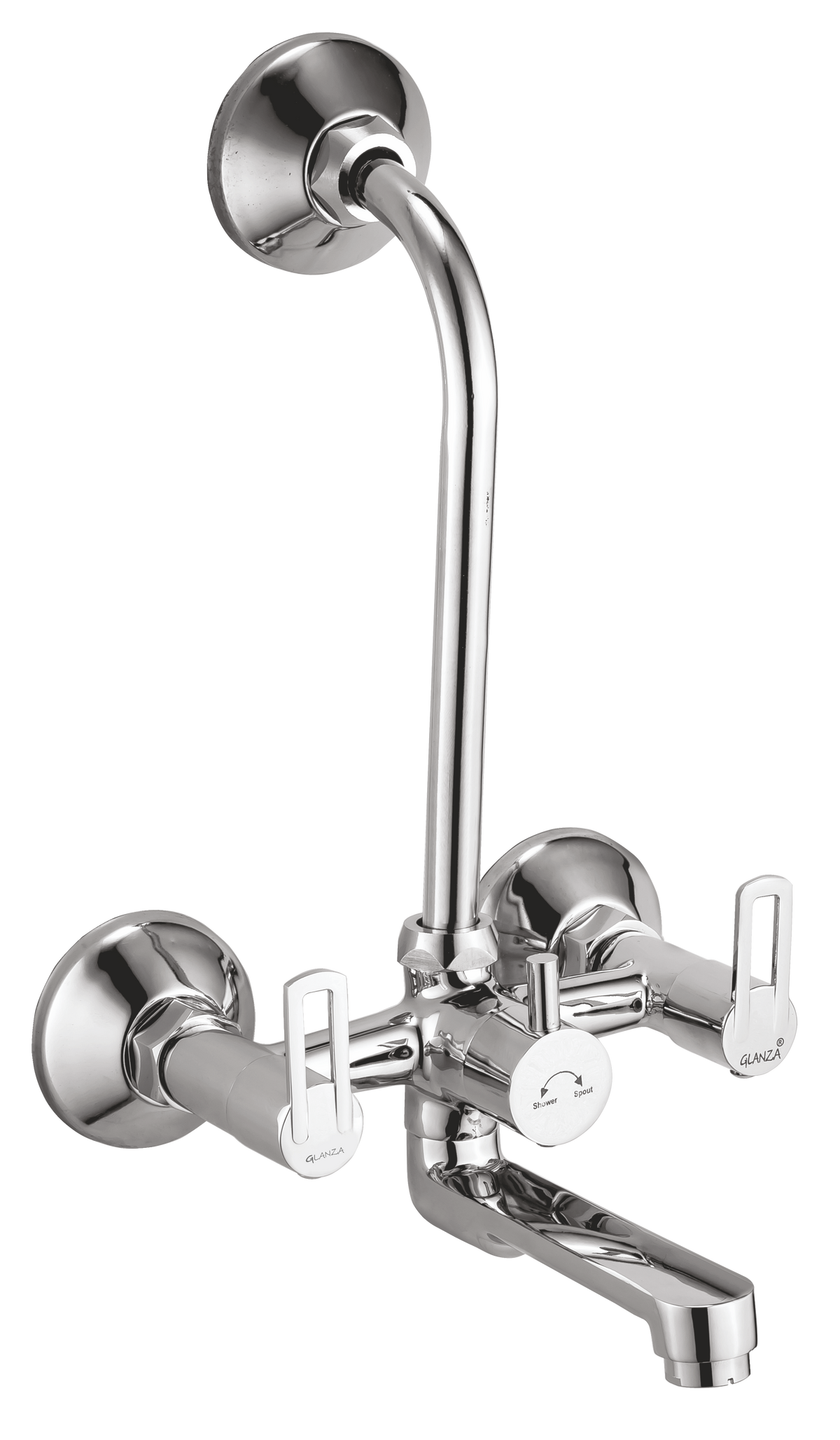 Wall Mixer Telephonic with L-Bend – AE-24 | Glanza Arise Collection