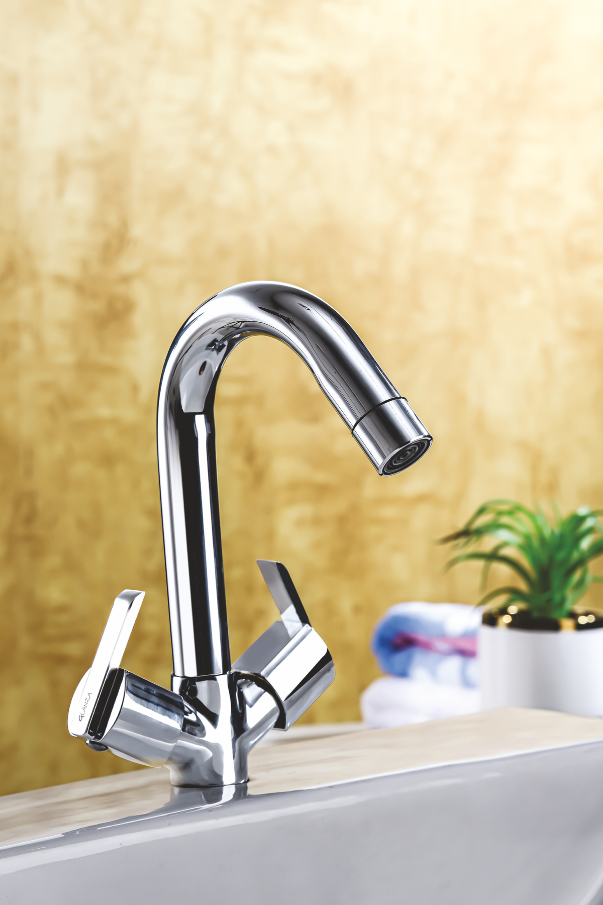 Centre Hole Basin Mixer – GR-18 | Glanza Grace Collection