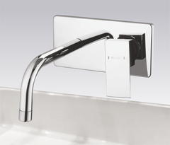 Single Lever Basin Mixer Wall Mounted – CU-33 | Glanza Cubix Collection