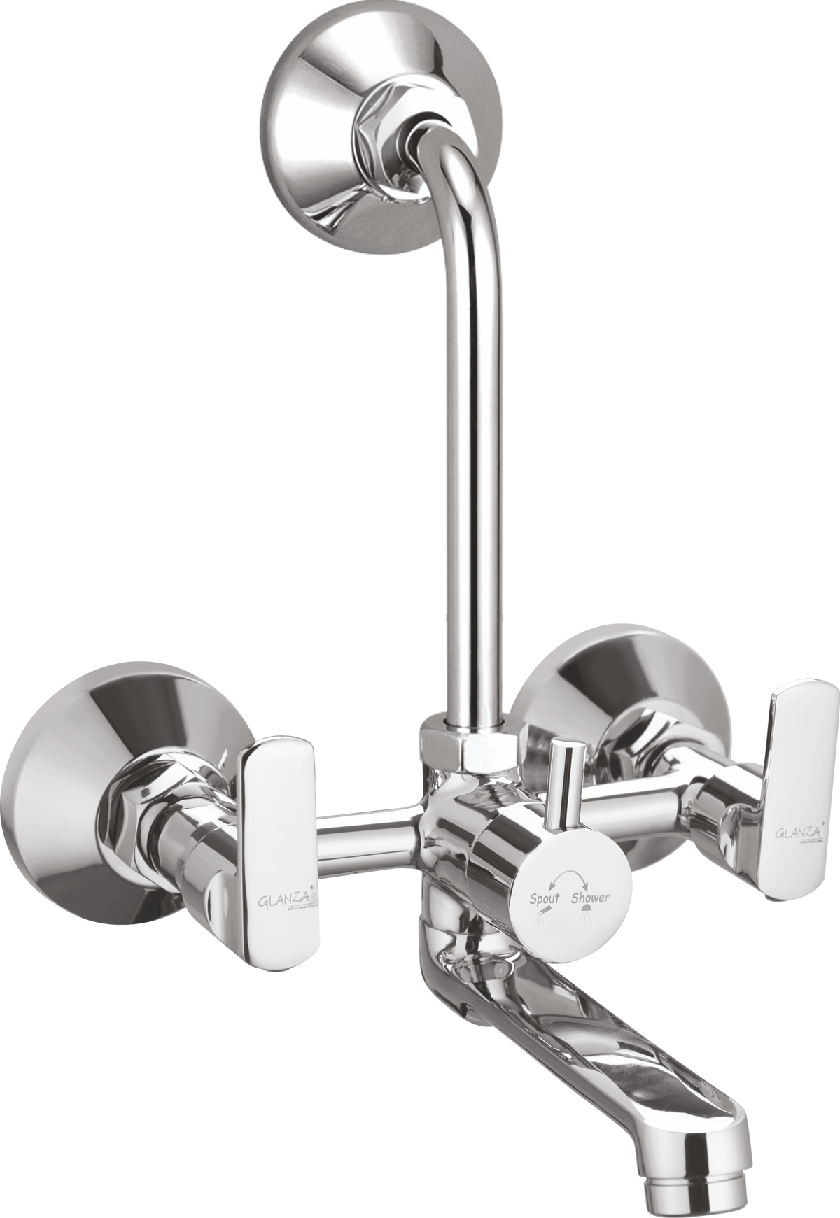 Wall Mixer Telephonic with L-Bend DN-24 | Glanza Donald