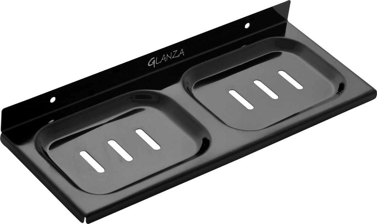 Soap Dish Black GSD-253B | Glanza Royal