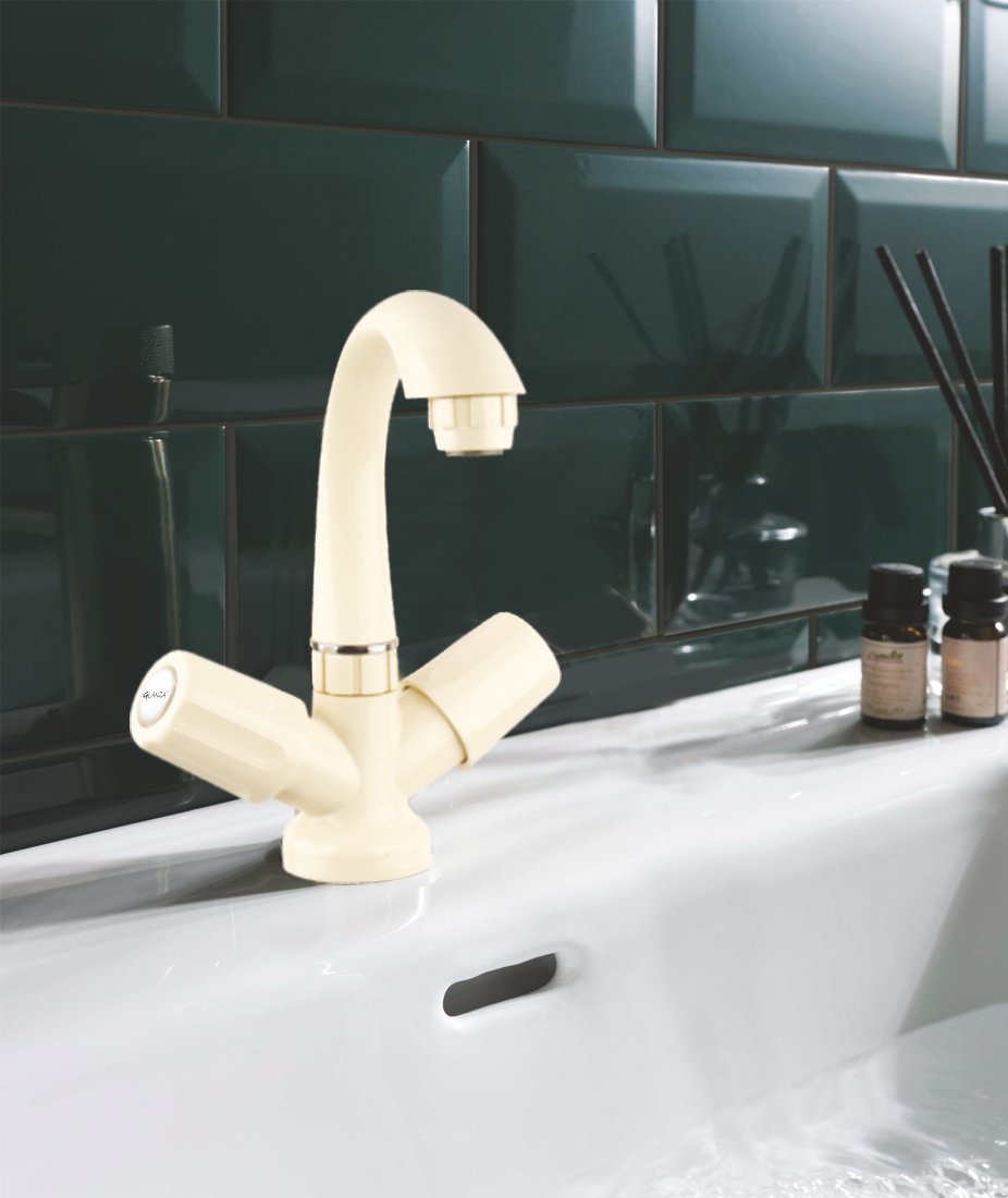 Centre Hole Basin Mixer – Glanza EURO (EUR-PTMT-18)