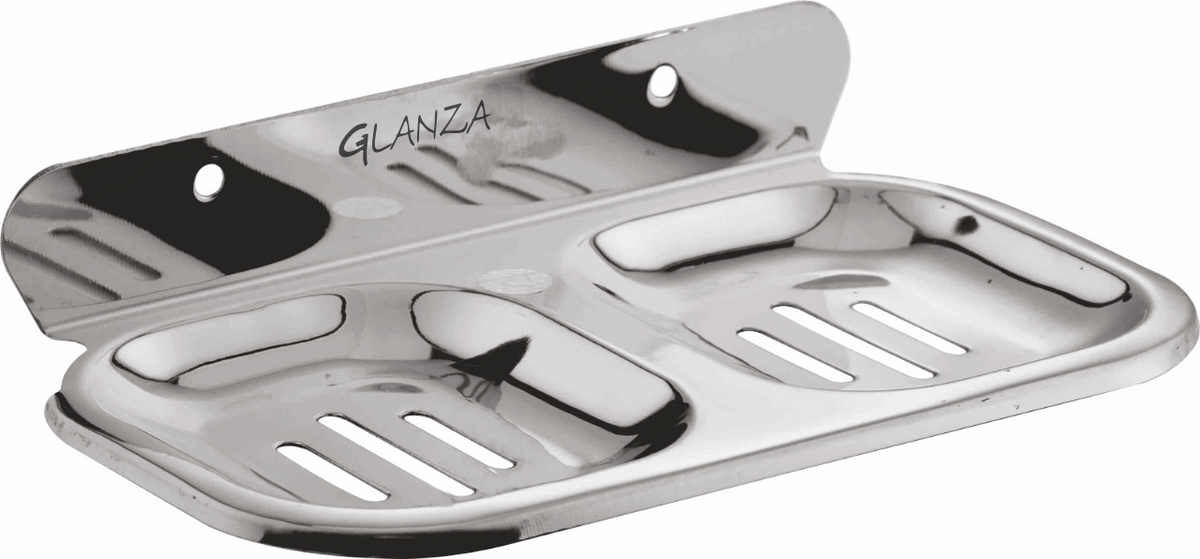 Soap Dish Double-02 GDSD-153 | Glanza Four-in-One