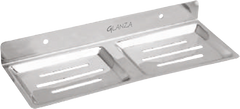 Soap Dish Square Double-02 GDSD-155 | Glanza Four-in-One