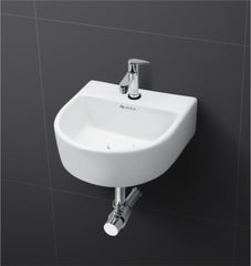 Glanza Wall Hung Basin Sisel | 330x330x125mm | Ceramic