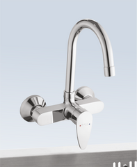 AR-30 Single Lever Sink Mixer Wall Mounted | Glanza Arrow Collection