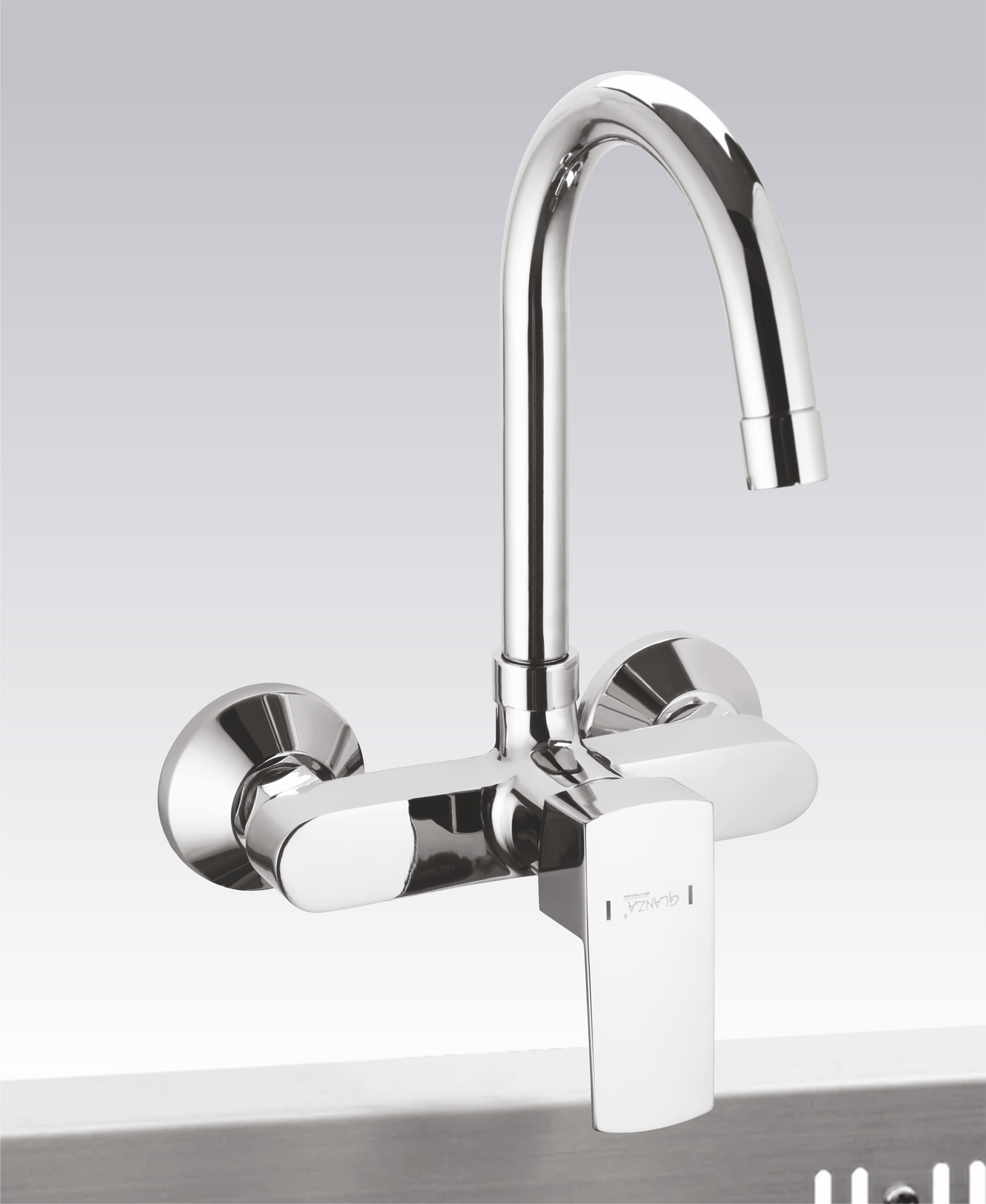 Single Lever Sink Mixer Wall Mounted – CU-30 | Glanza Cubix Collection