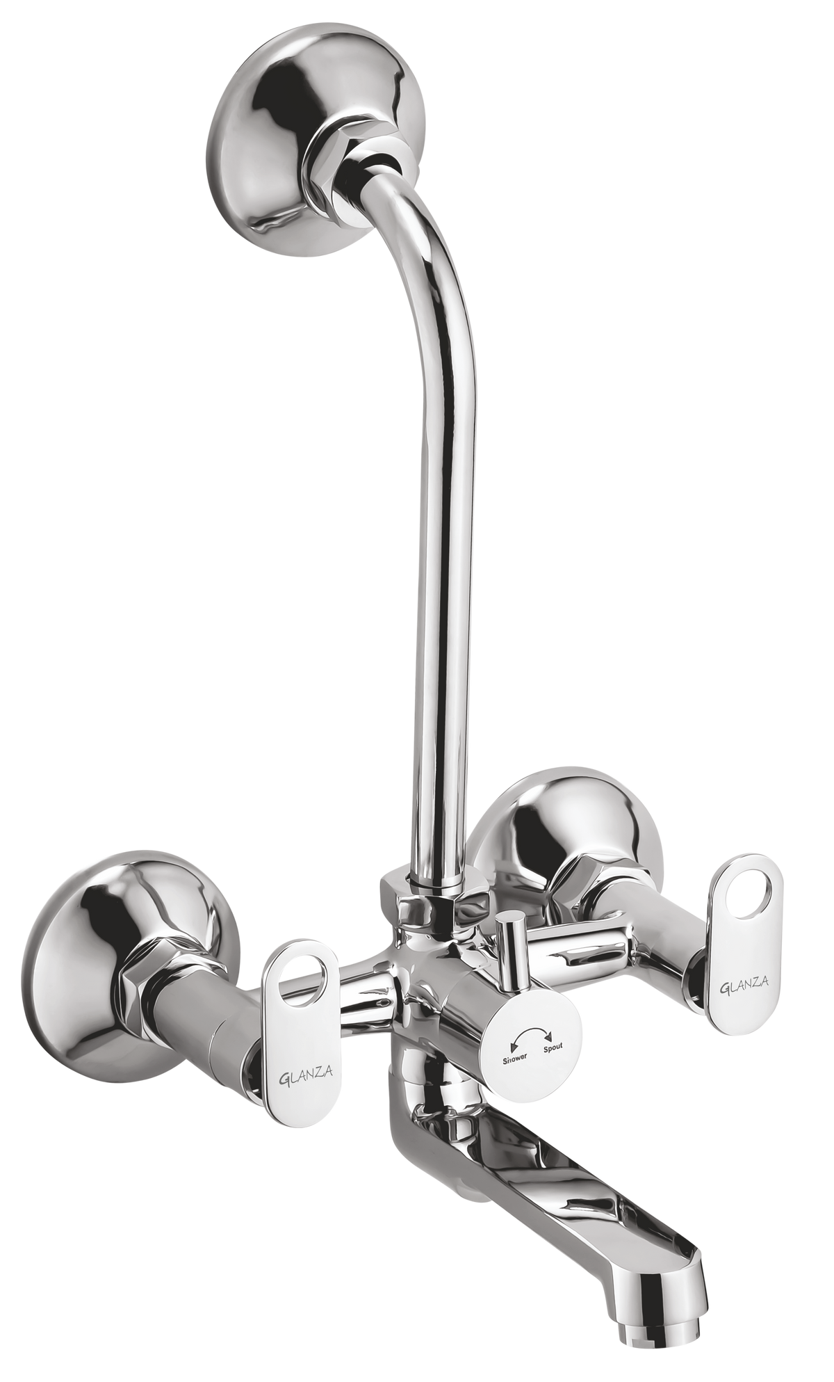 Wall Mixer Telephonic with L-Bend OR-24 | Glanza Oreo