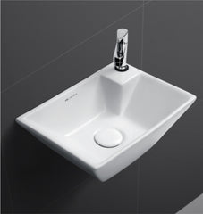 Glanza Wall Hung Basin Nova | 370x260x130mm | Ceramic
