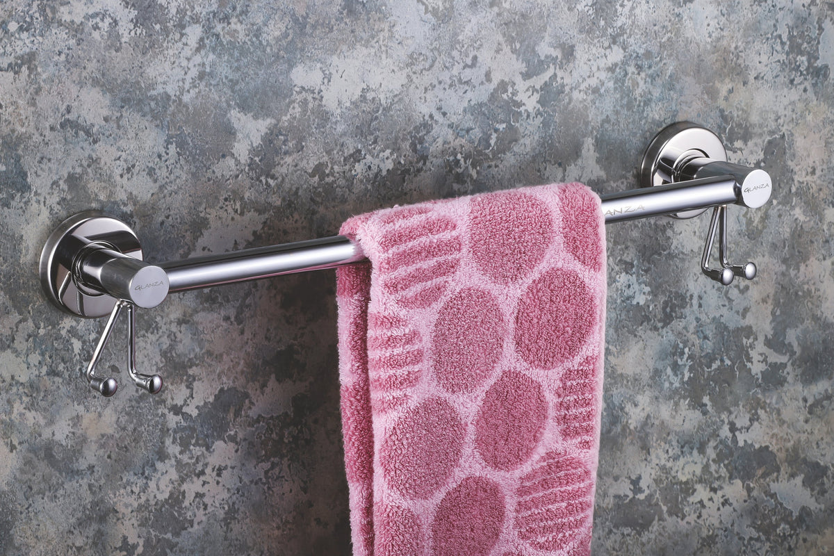Towel Rod Double Hook 450mm GTRL-501 | Glanza