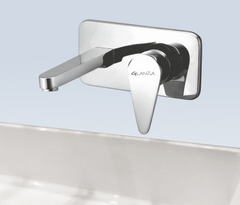 AR-33 Single Lever Basin Mixer Wall Mounted | Glanza Arrow Collection