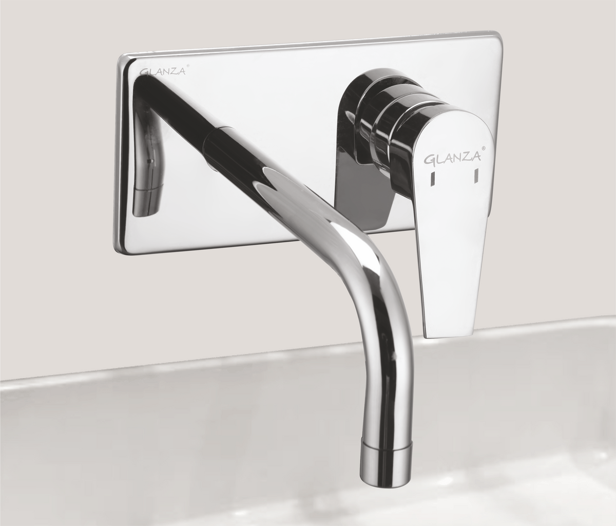 Glanza Eros | ER-33 Single Lever Basin Mixer Wall Mounted