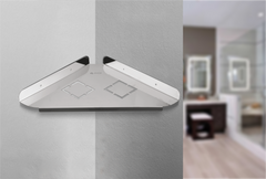 Corner Shelf Fancy Mirror GCS-554M | Glanza