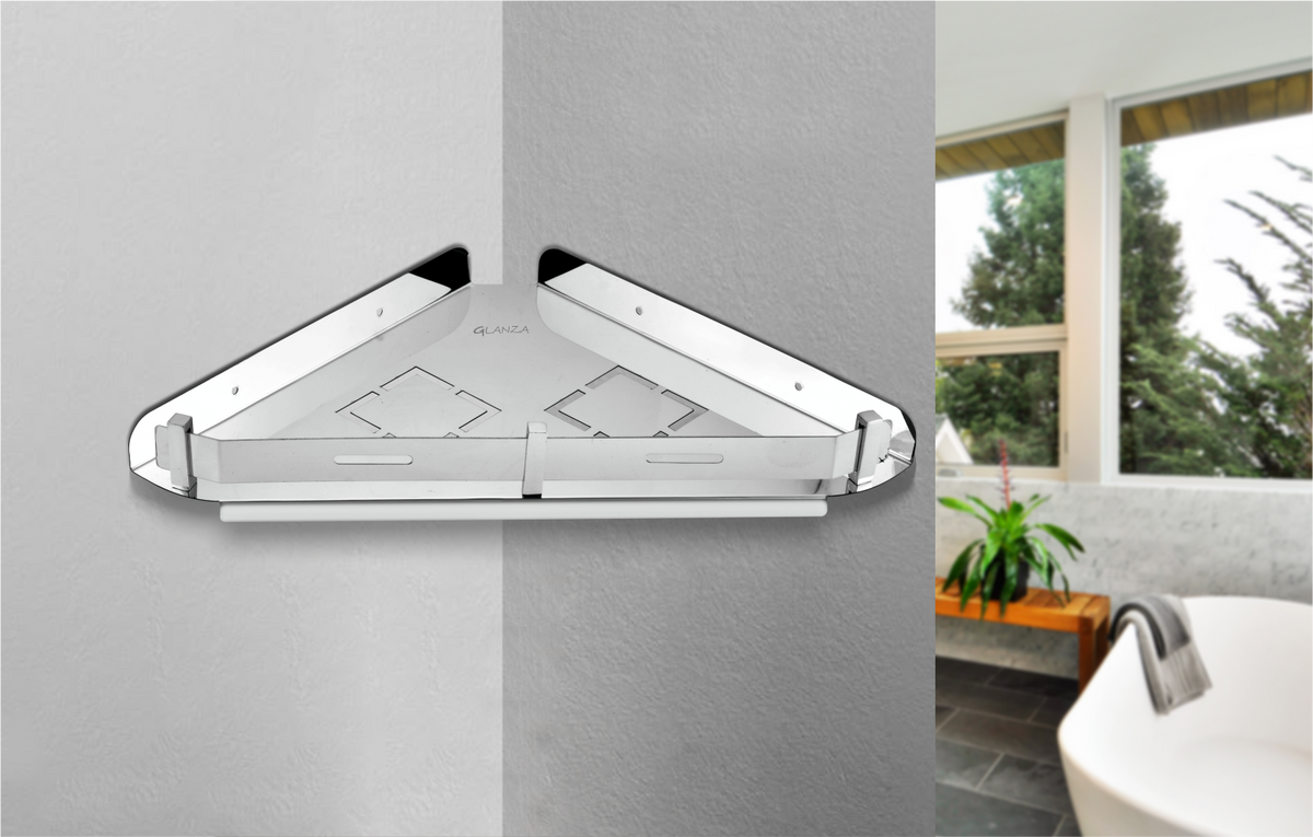 Corner Shelf Pillar Mirror GCS-555M | Glanza