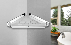 Corner Shelf Pillar Mirror GCS-555M | Glanza