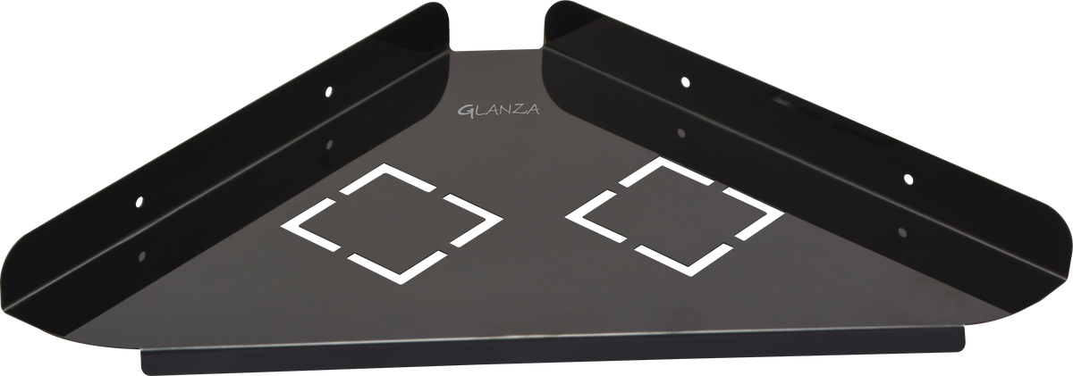 Corner Shelf Fancy Black GCS-554B | Glanza