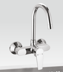 AS-30 Single Lever Sink Mixer Wall Mounted | Glanza Aster Collection