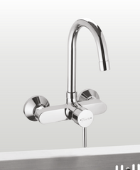 Glanza Hi-Flow | Hi-33 Single Lever Sink Mixer Wall Mounted
