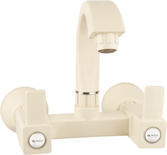 Wall Mixer Telephonic with L-Bend – Glanza CUBA (CUB-PTMT-24)