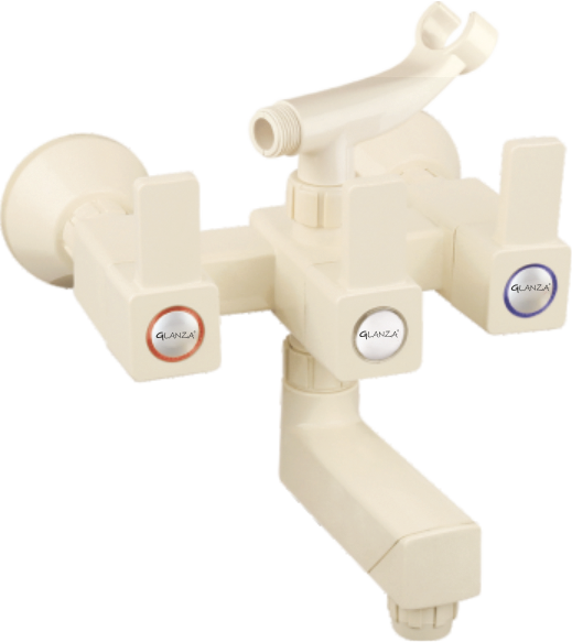 Wall Mixer Telephonic with Crutch – Glanza CUBA (CUB-PTMT-25)