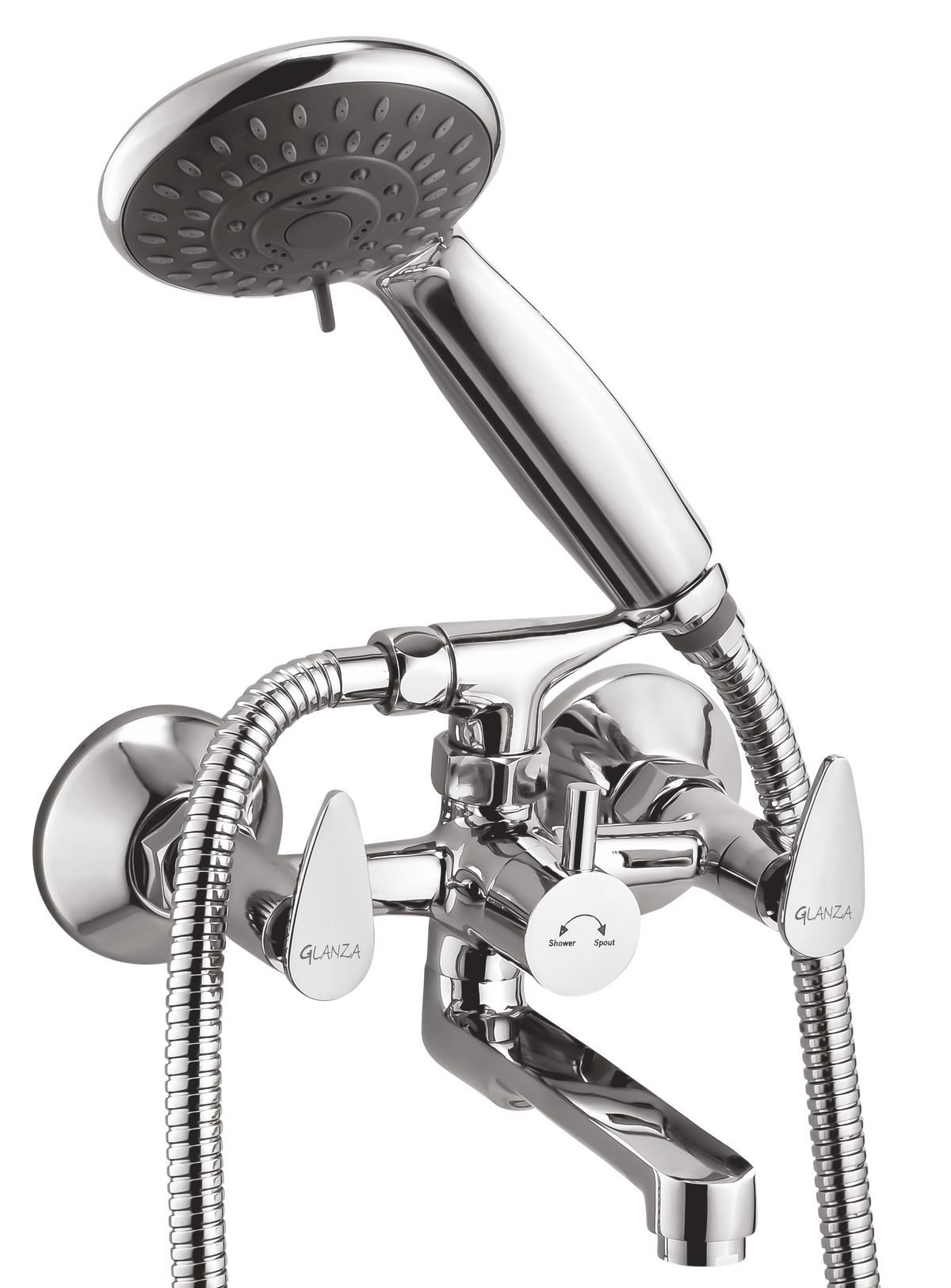 Wall Mixer Telephonic with Crutch AP-25 | Glanza Apollo