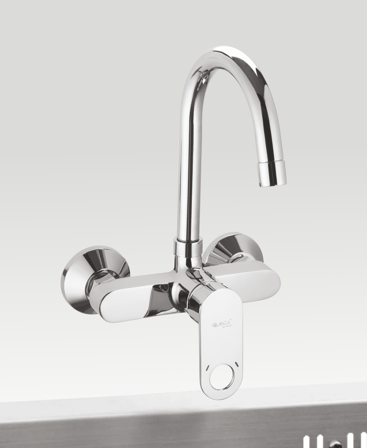 RY-30 Single Lever Sink Mixer Wall Mounted | Glanza Rays Collection
