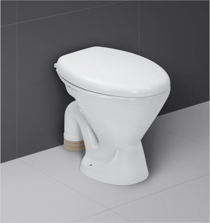 Glanza EWC | 460x380x425mm |S-Trap, P-Trap MRP - 1580 | Ceramic