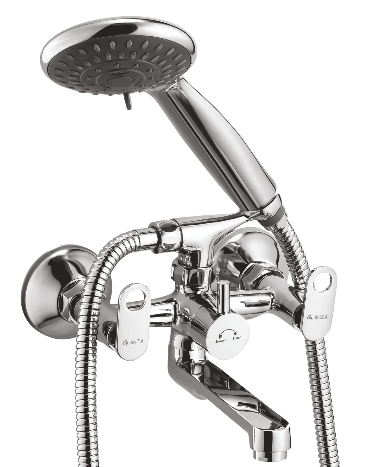 Wall Mixer Telephonic with Crutch OR-25 | Glanza Oreo
