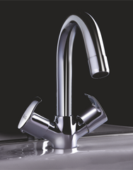 AS-18 Centre Hole Basin Mixer | Glanza Aster Collection