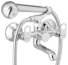 Wall Mixer Telephonic with Crutch – OL-25 | Glanza Olive Collection