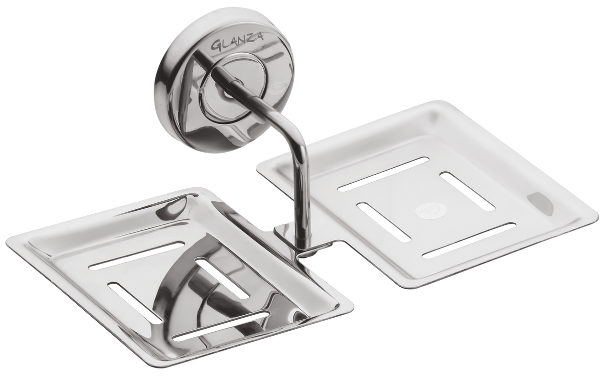 Deluxe Double Soap Dish | Glanza GDSD-151