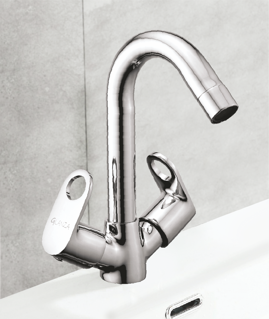 RY-18 Centre Hole Basin Mixer | Glanza Rays Collection