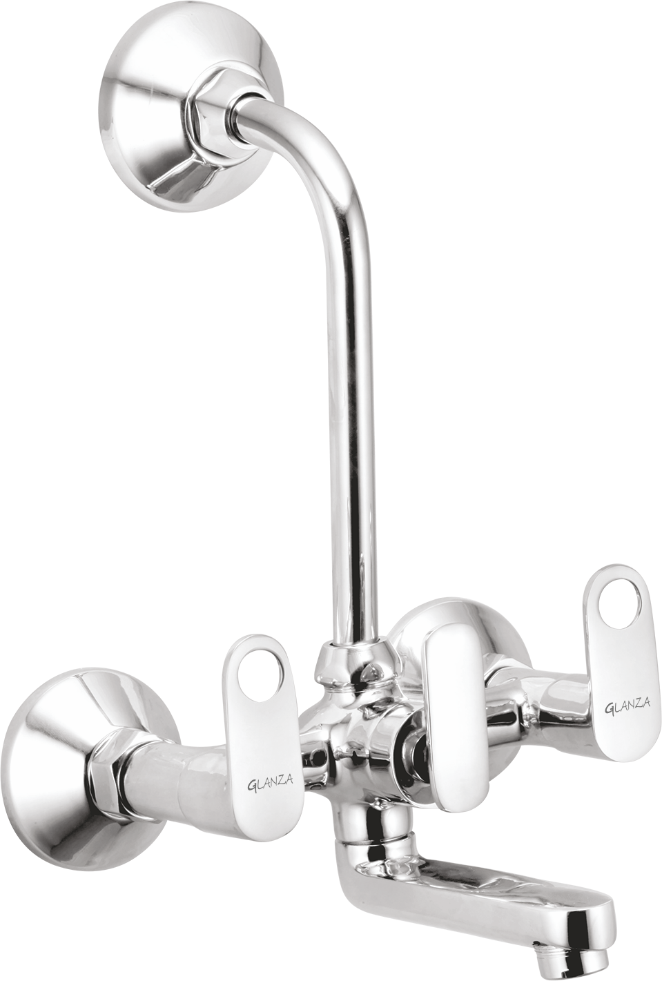RY-24 Wall Mixer Telephonic with L-Bend | Glanza Rays Collection